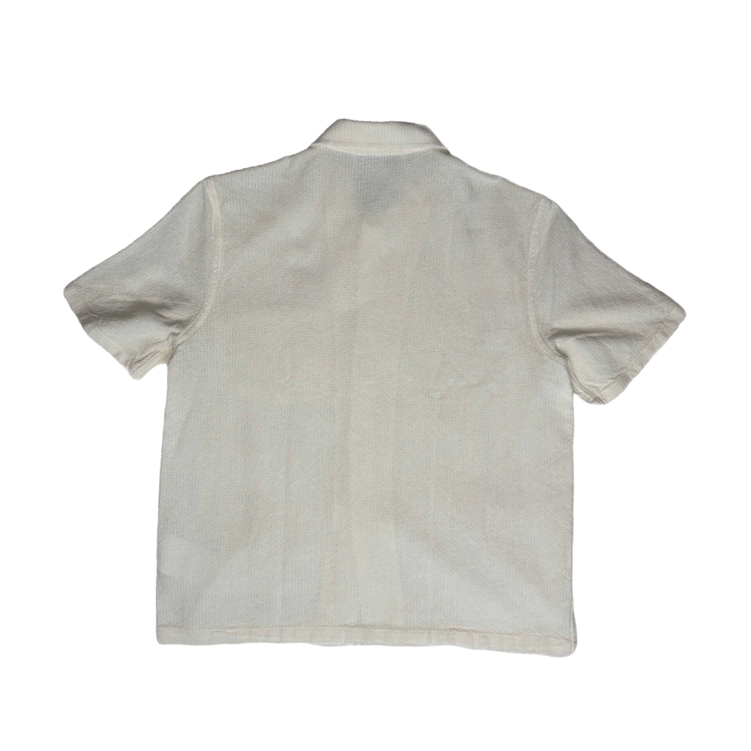 Our Legacy Box Shirt Shortsleeve White Crochet Weave