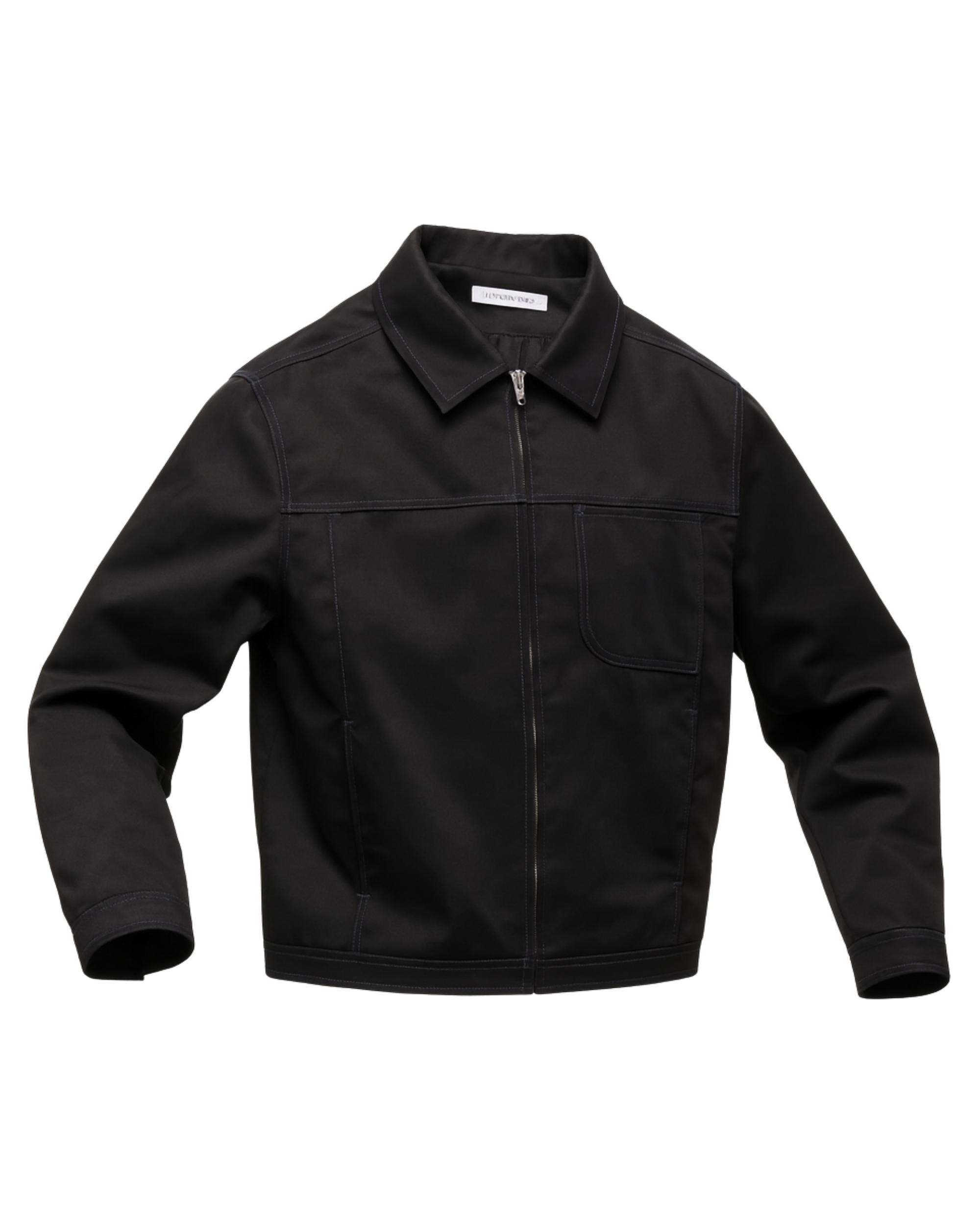 Boxed Blouson Nylon Twill Zipped Jacket