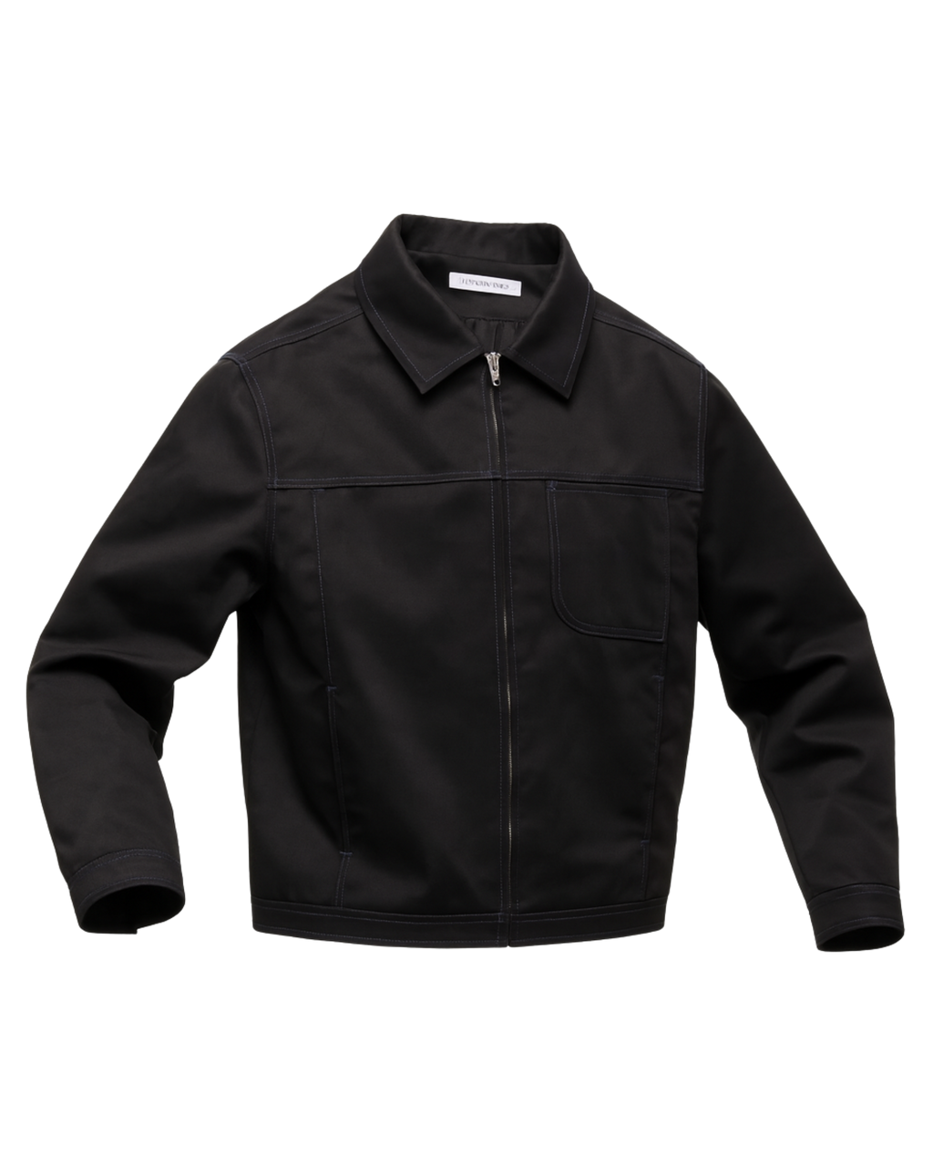 Boxed Blouson Nylon Twill Zipped Jacket