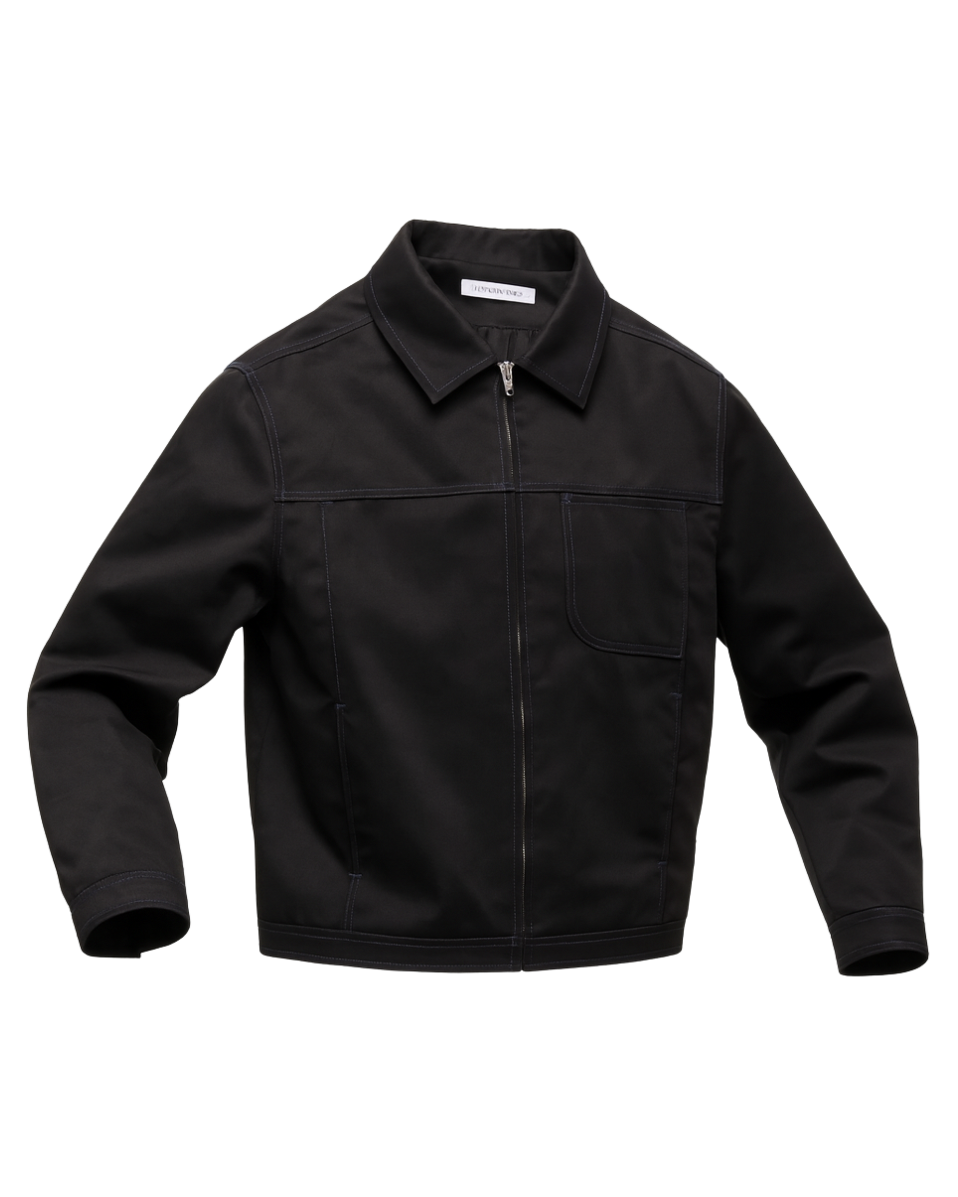 Boxed Blouson Nylon Twill Zipped Jacket