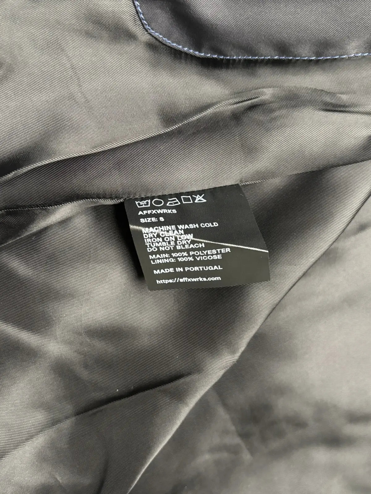 AFFXWRKS Boxed Blouson Nylon Twill Zipped Jacket
