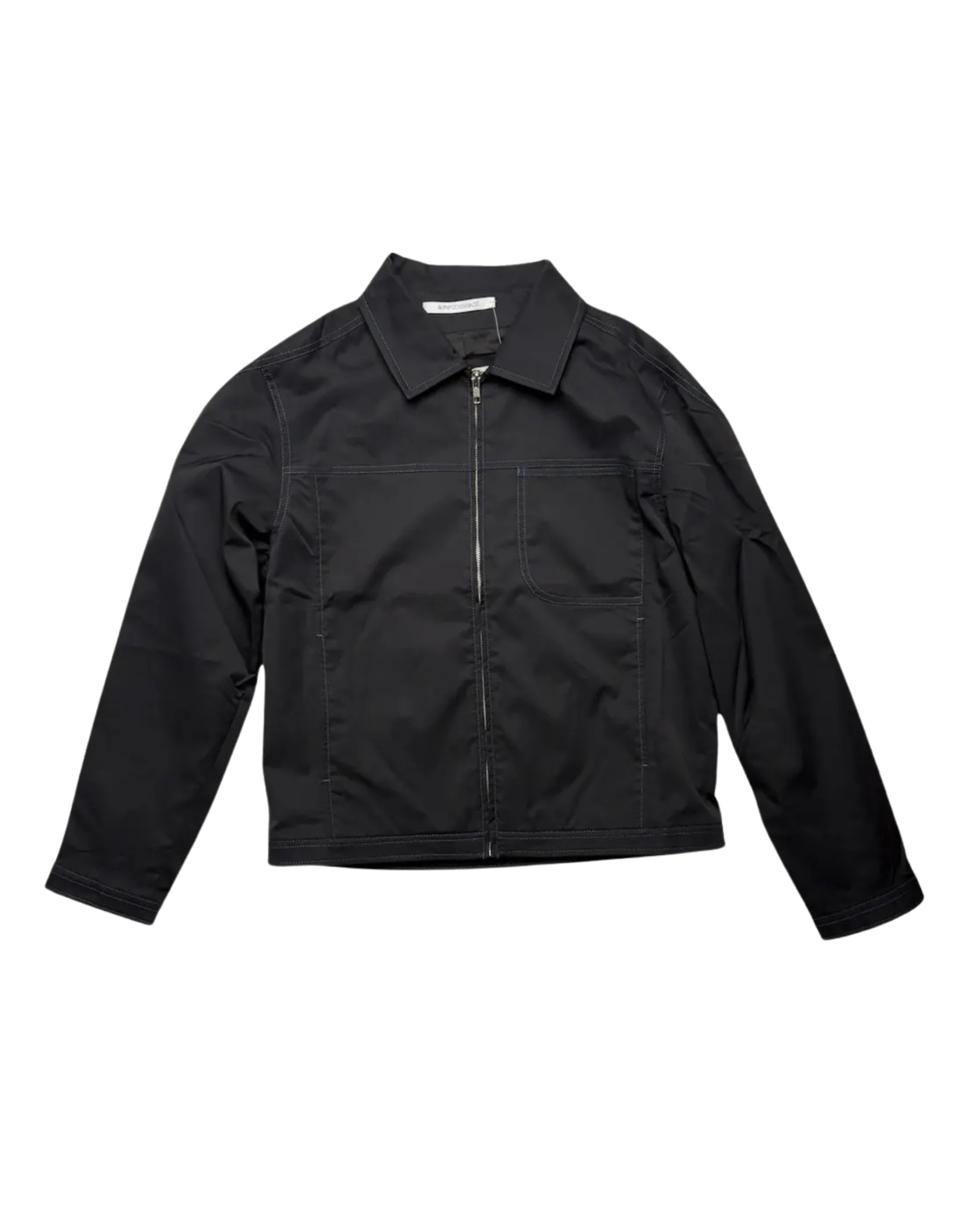 Boxed Blouson Nylon Twill Zipped Jacket