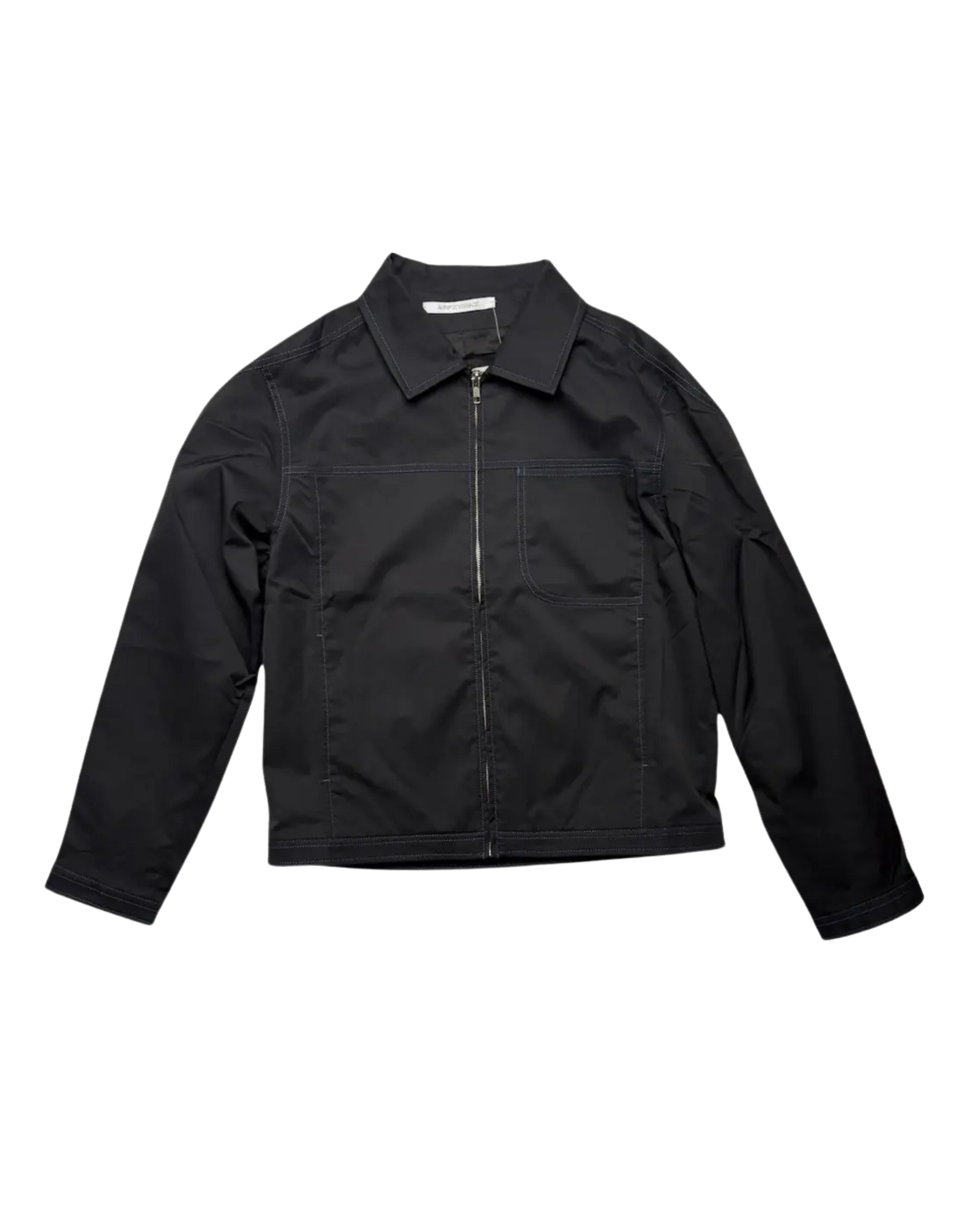 Boxed Blouson Nylon Twill Zipped Jacket