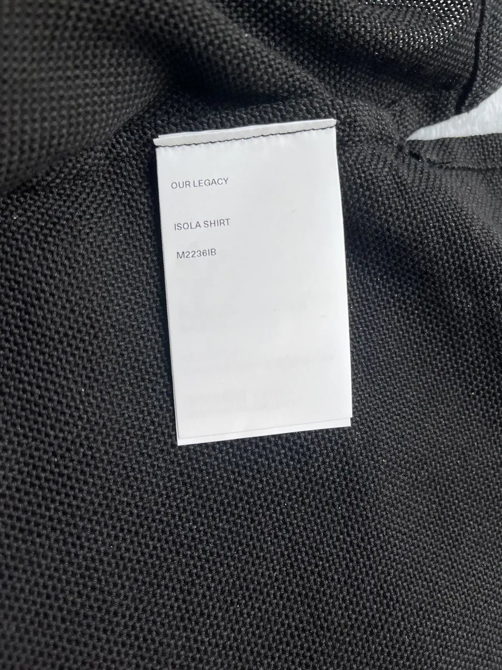 Our Legacy ISOLA Sparse Panama Knit Shirt