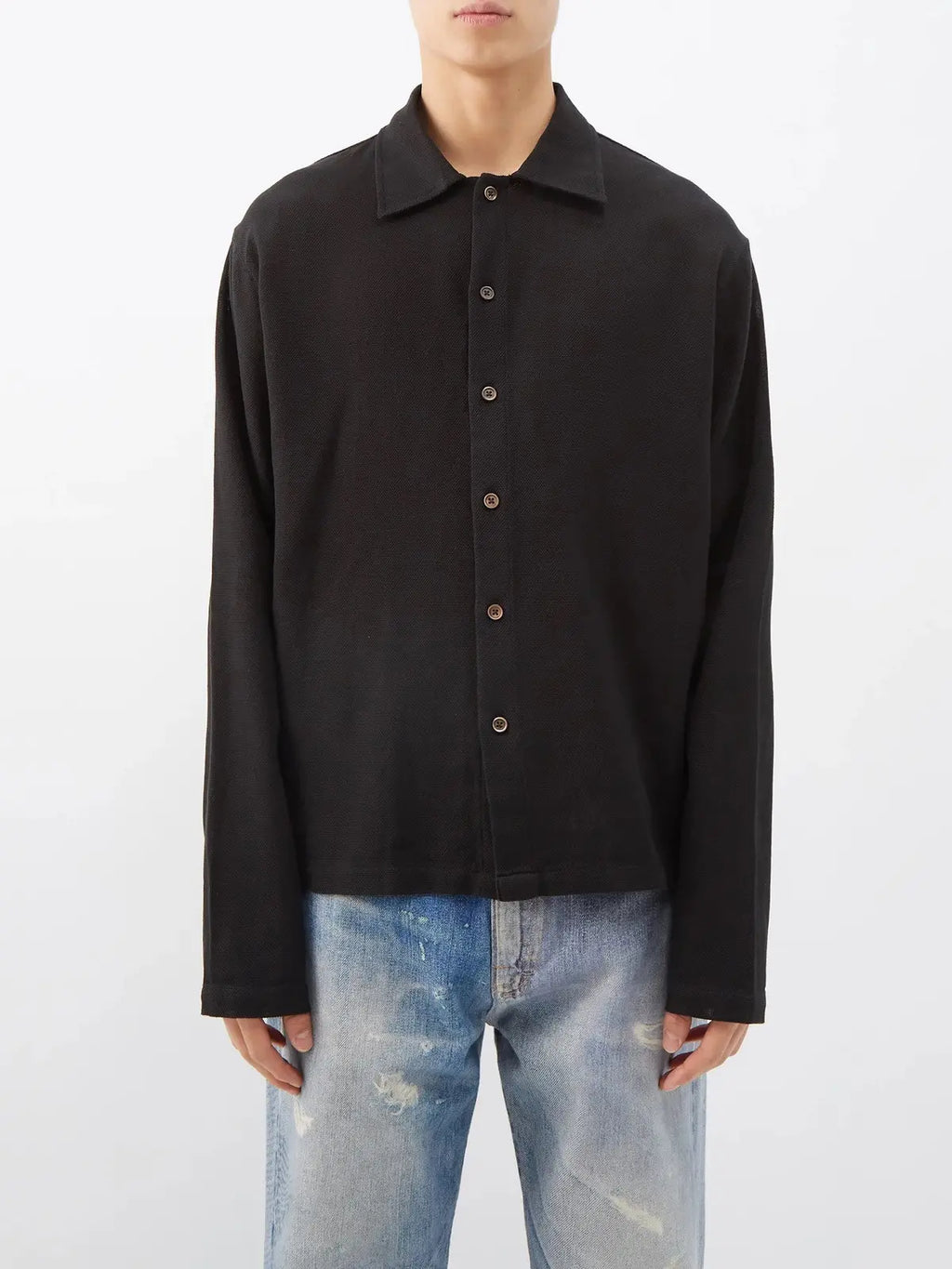Our Legacy ISOLA Sparse Panama Knit Shirt