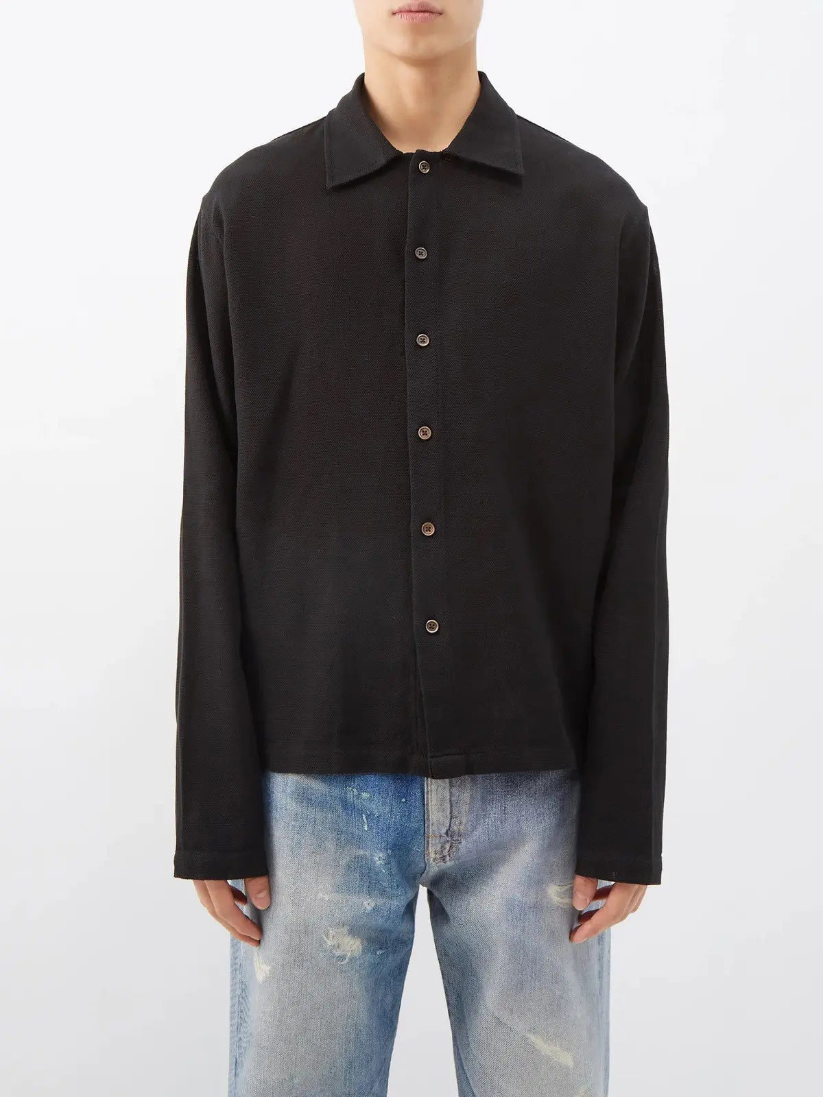 Our Legacy ISOLA Sparse Panama Knit Shirt
