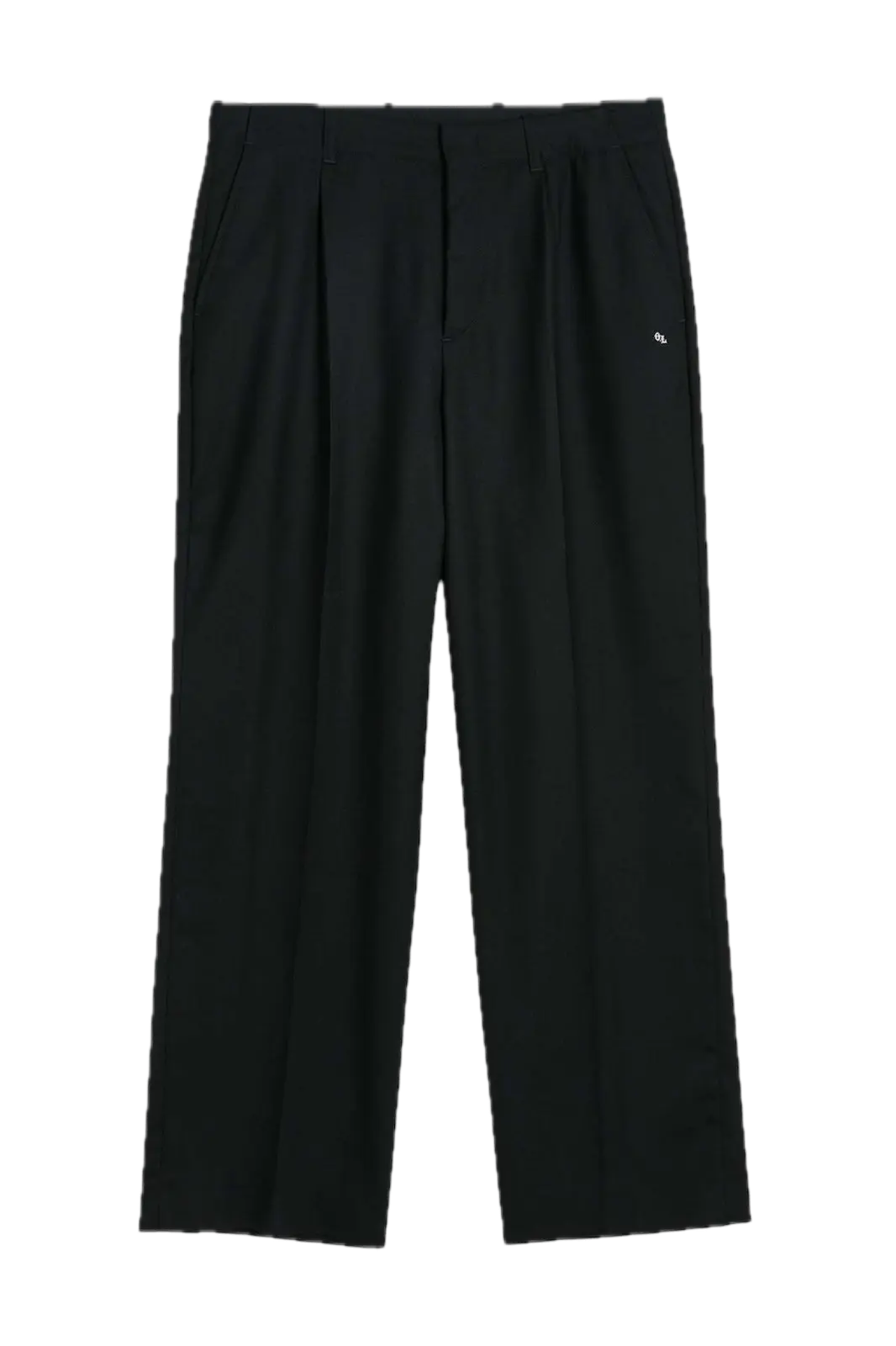 Our Legacy Borrowed Chino in Black Panama Wool