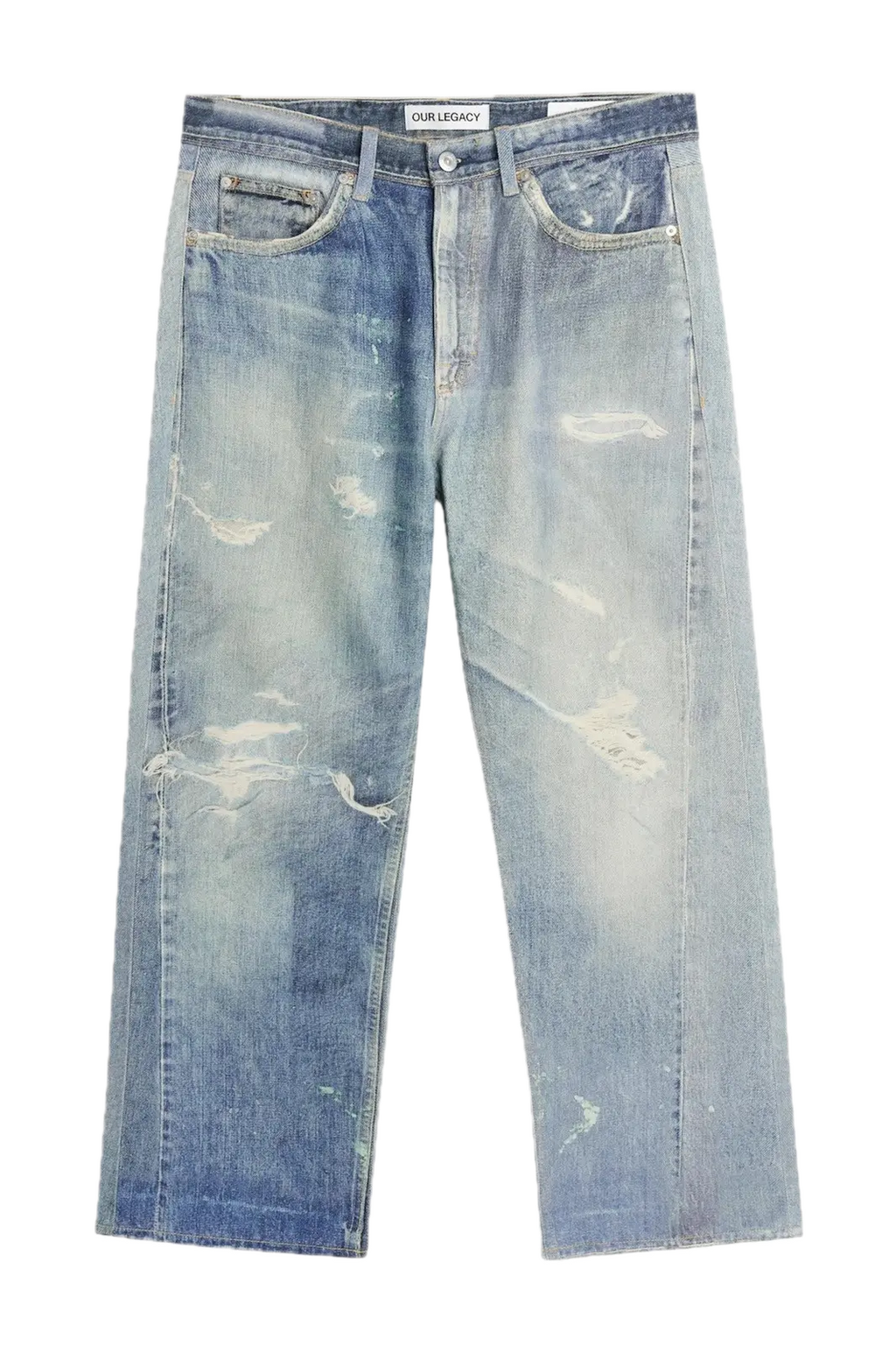 Our Legacy Third Cut Digital Denim Print trompe l'oeil Jeans