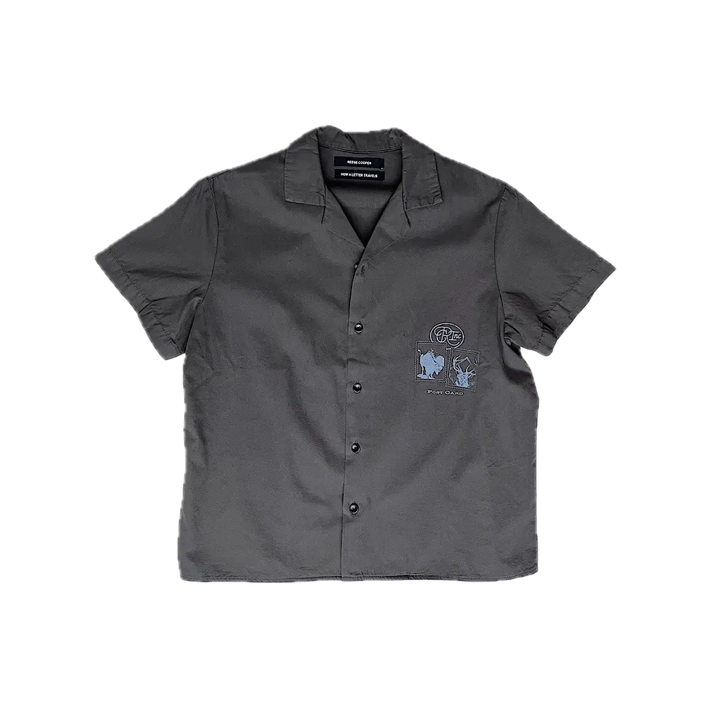 Reese Cooper SS20 Postcard Vacation Short-Sleeve Camp Shirt