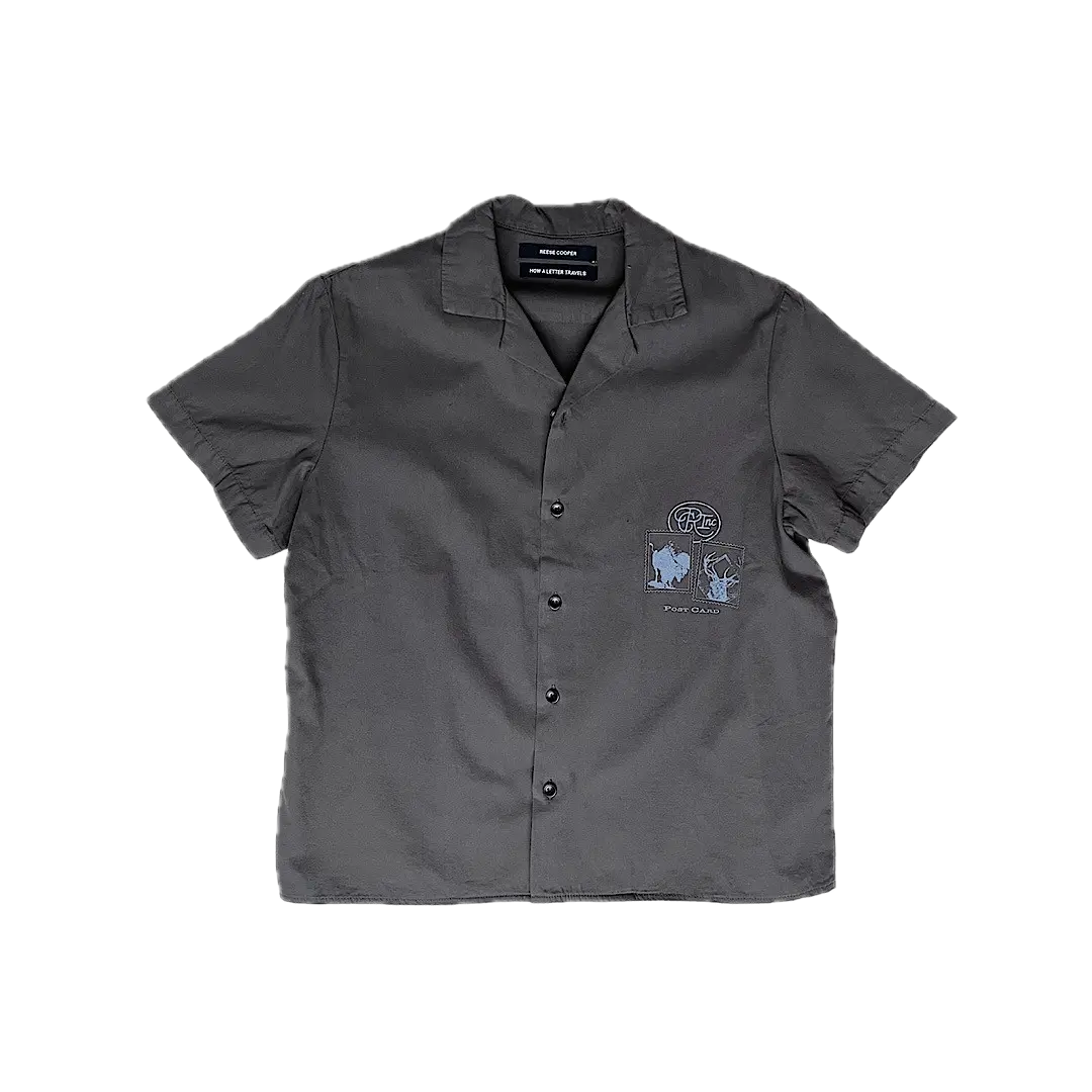 Reese Cooper SS20 Postcard Vacation Short-Sleeve Camp Shirt