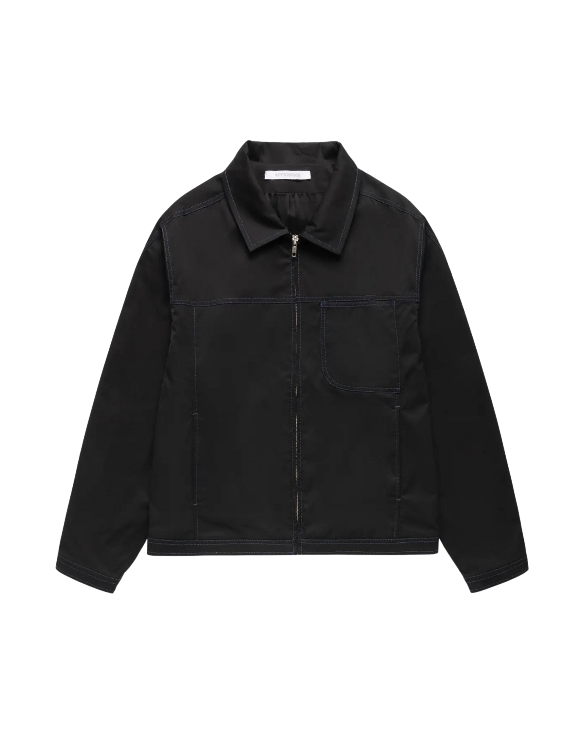 Boxed Blouson Nylon Twill Zipped Jacket